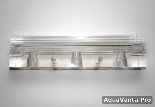 Acrylic Proportioner Manifold Block (3-Port)