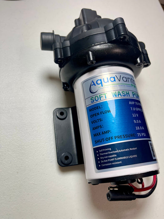 12V Automatic Soft Wash Pump Complete Kit with Remote | 7.0 GPM Professional System