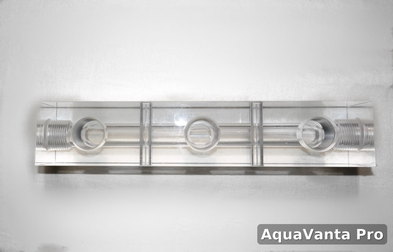 Acrylic Proportioner Manifold Block (3-Port)