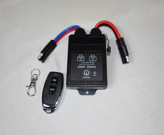 Wireless Remote Relay Switch – 12V, 30A with Dual Remotes