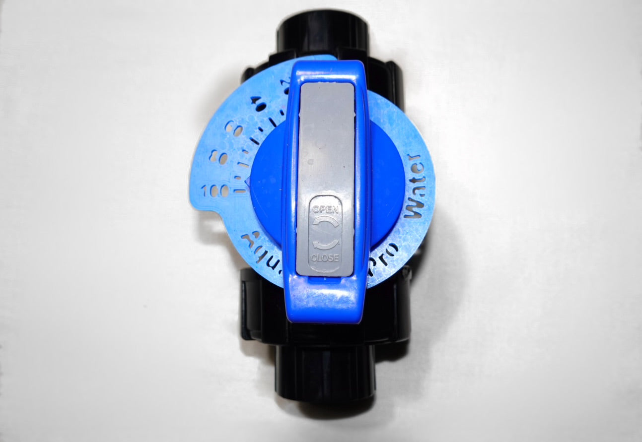 Union Ball Valve – Adjustable Dial Handle