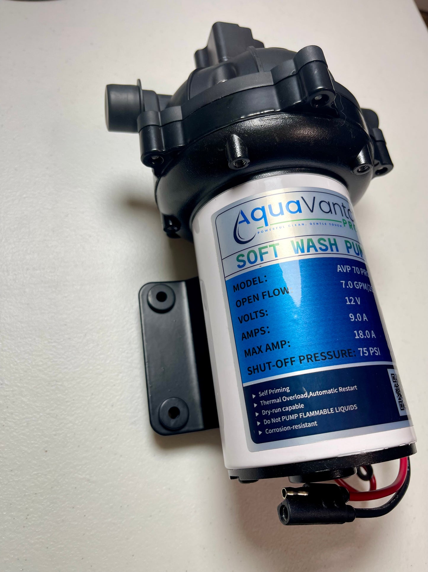 12V Automatic Soft Wash Pump Complete Kit with Remote | 7.0 GPM Professional System
