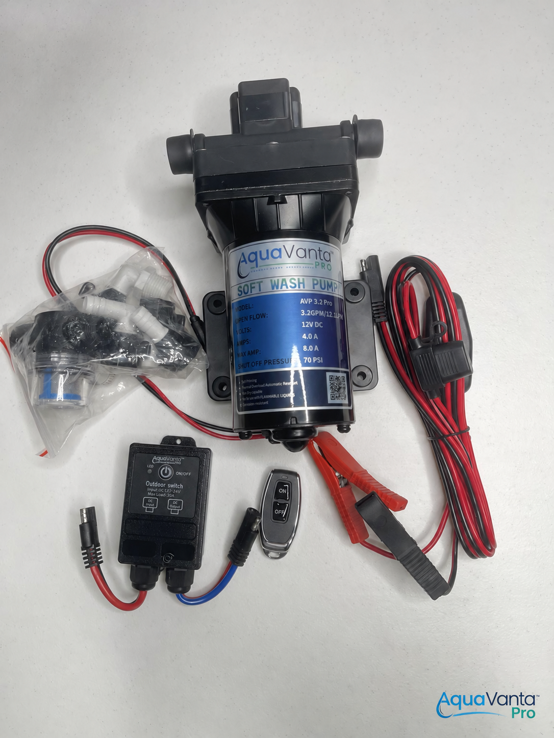 12V Soft Wash Pump 3.2 GPM