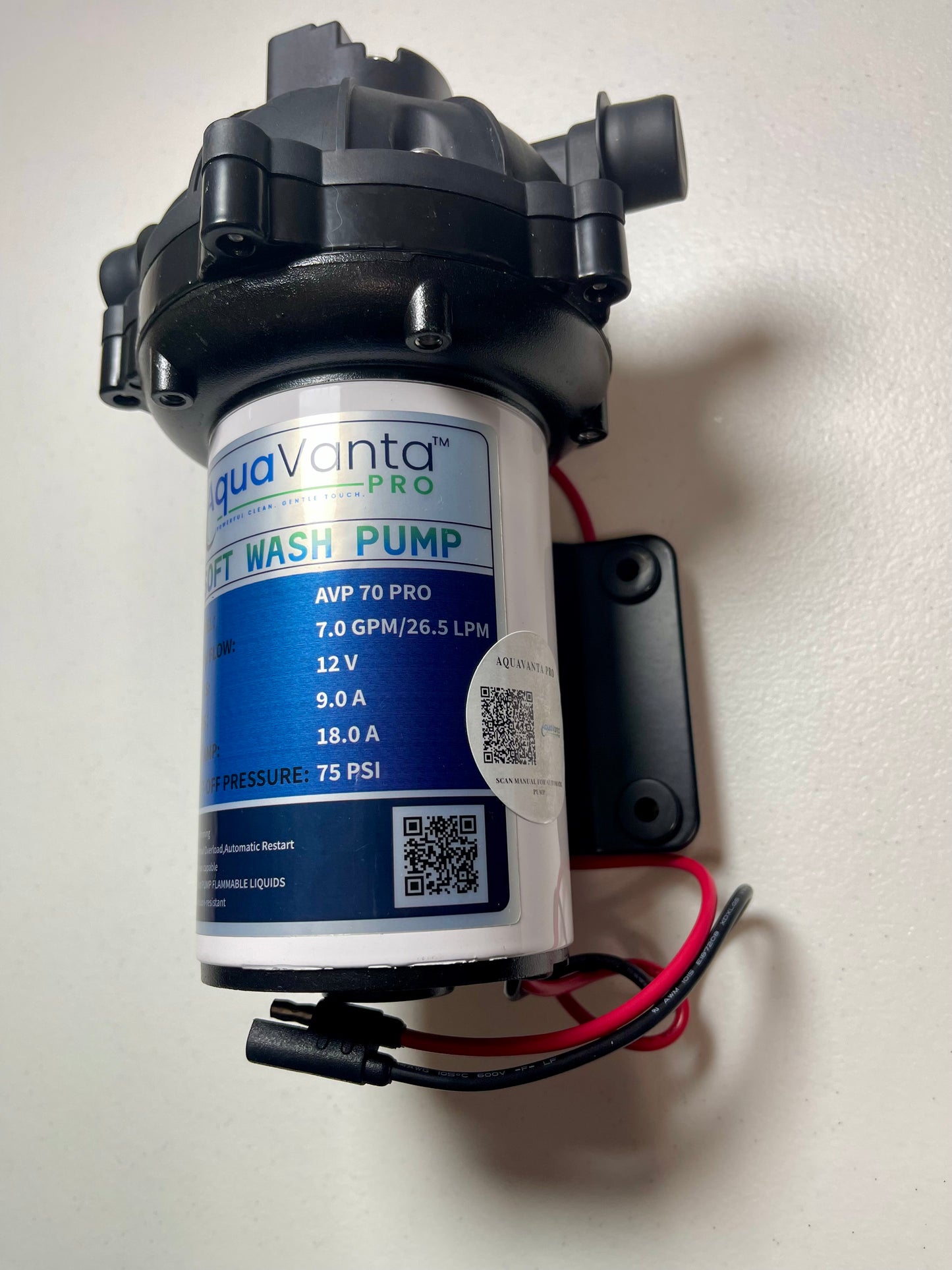 12V Automatic Soft Wash Pump Complete Kit with Remote | 7.0 GPM Professional System