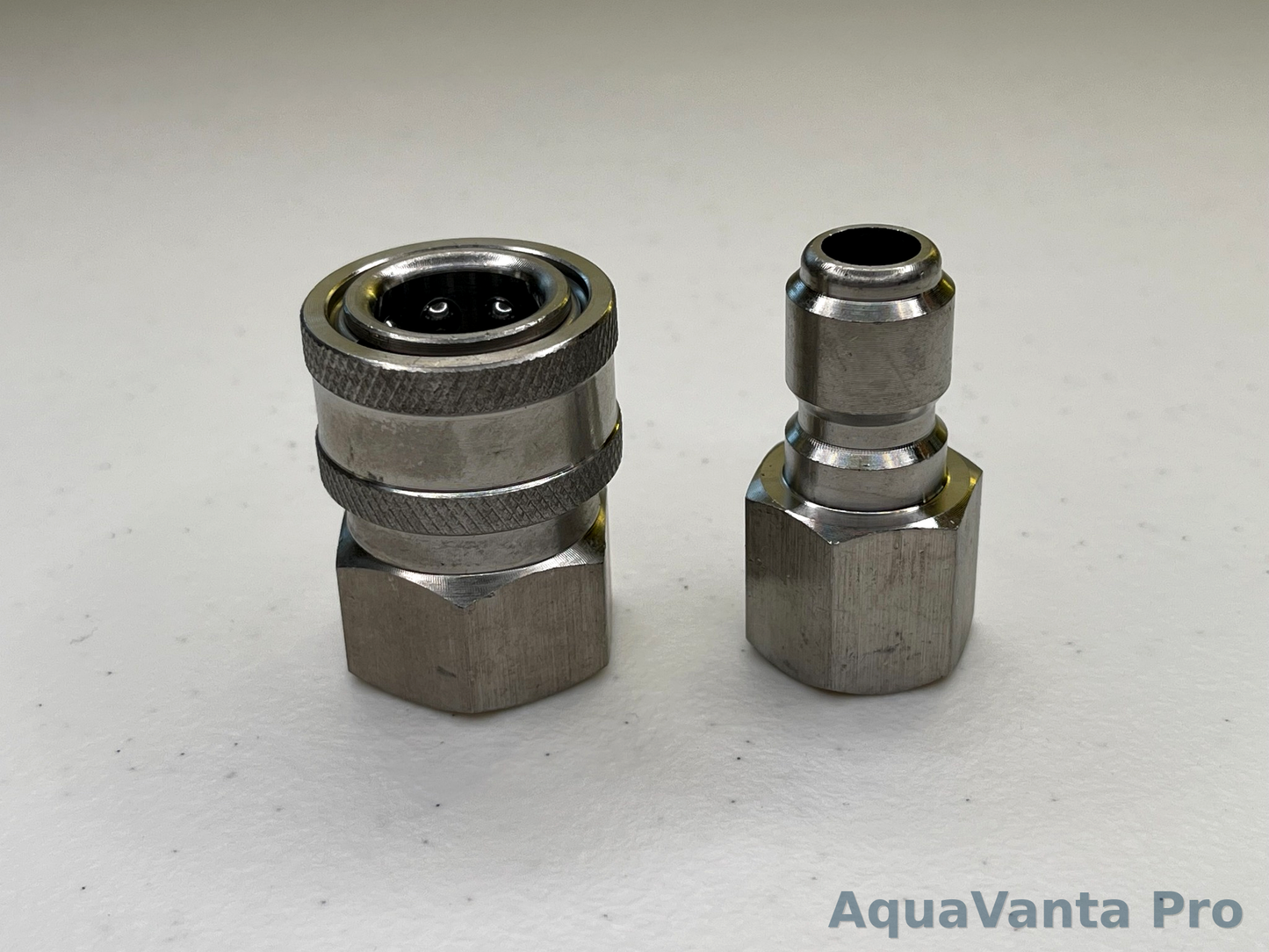 3/8” Quick Connect Couplers stainless steel (F + M)