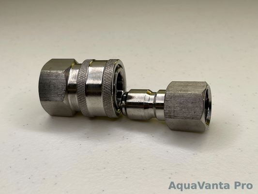 3/8” Quick Connect Couplers stainless steel (F + M)