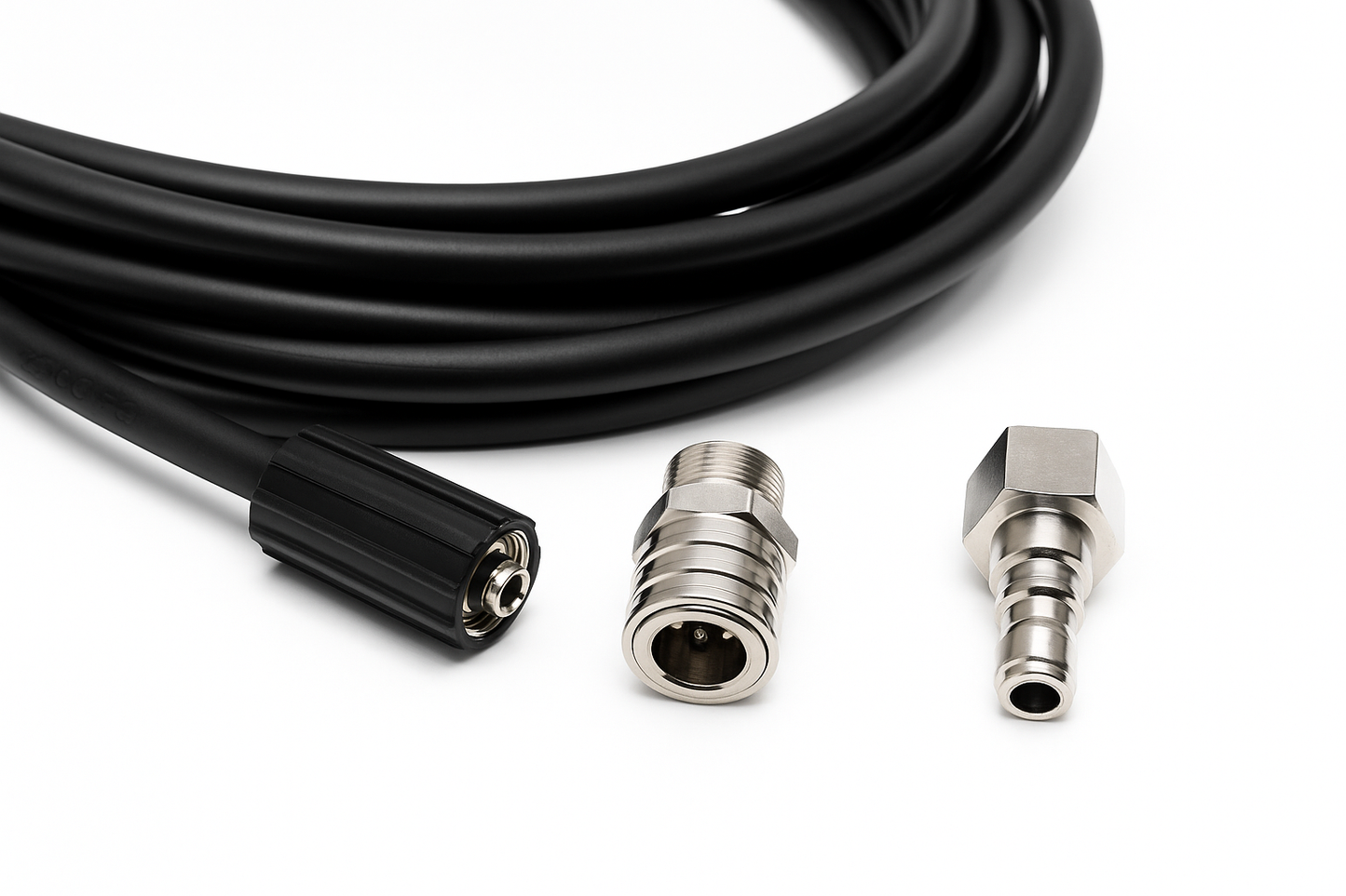 Stainless Swivel Quick Connect Adapter – Converts M22 Thread to 3/8″ Quick‑Connect SET MALE & Female