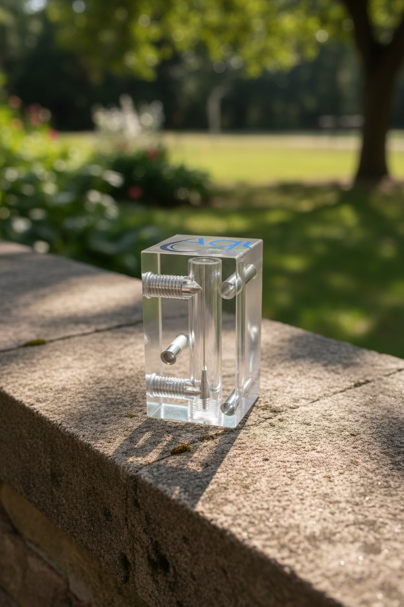 2-Port Acrylic Manifold Block