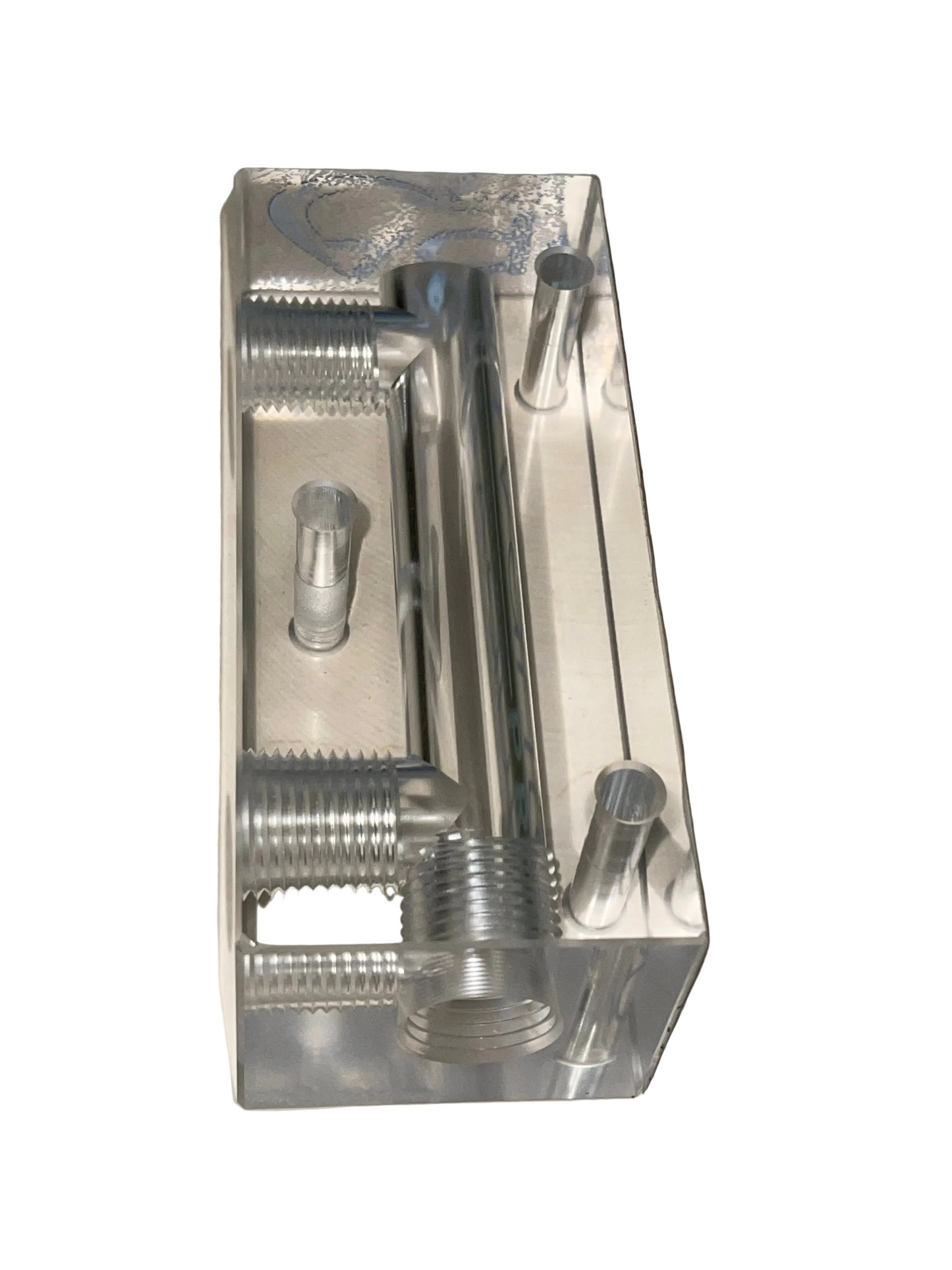 2-Port Acrylic Manifold Block