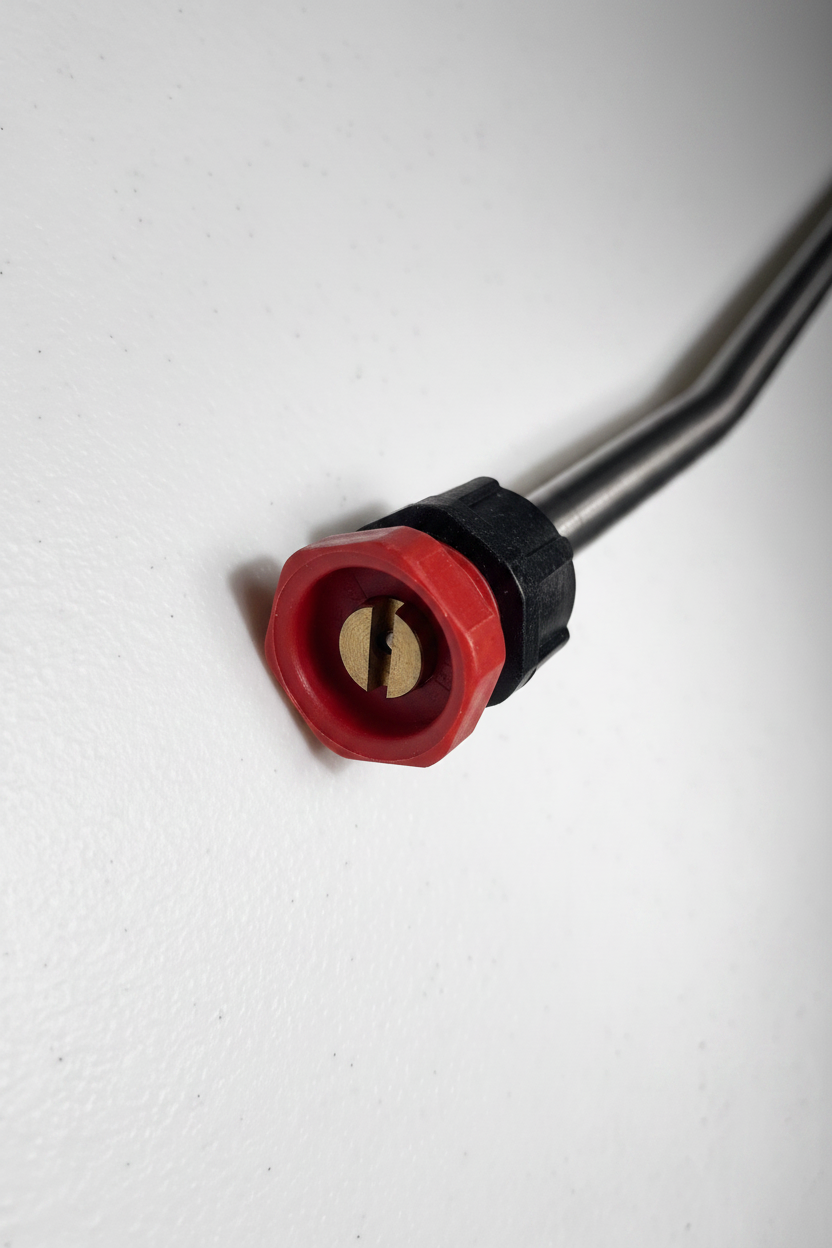 Red Nozzle Tip Close-up