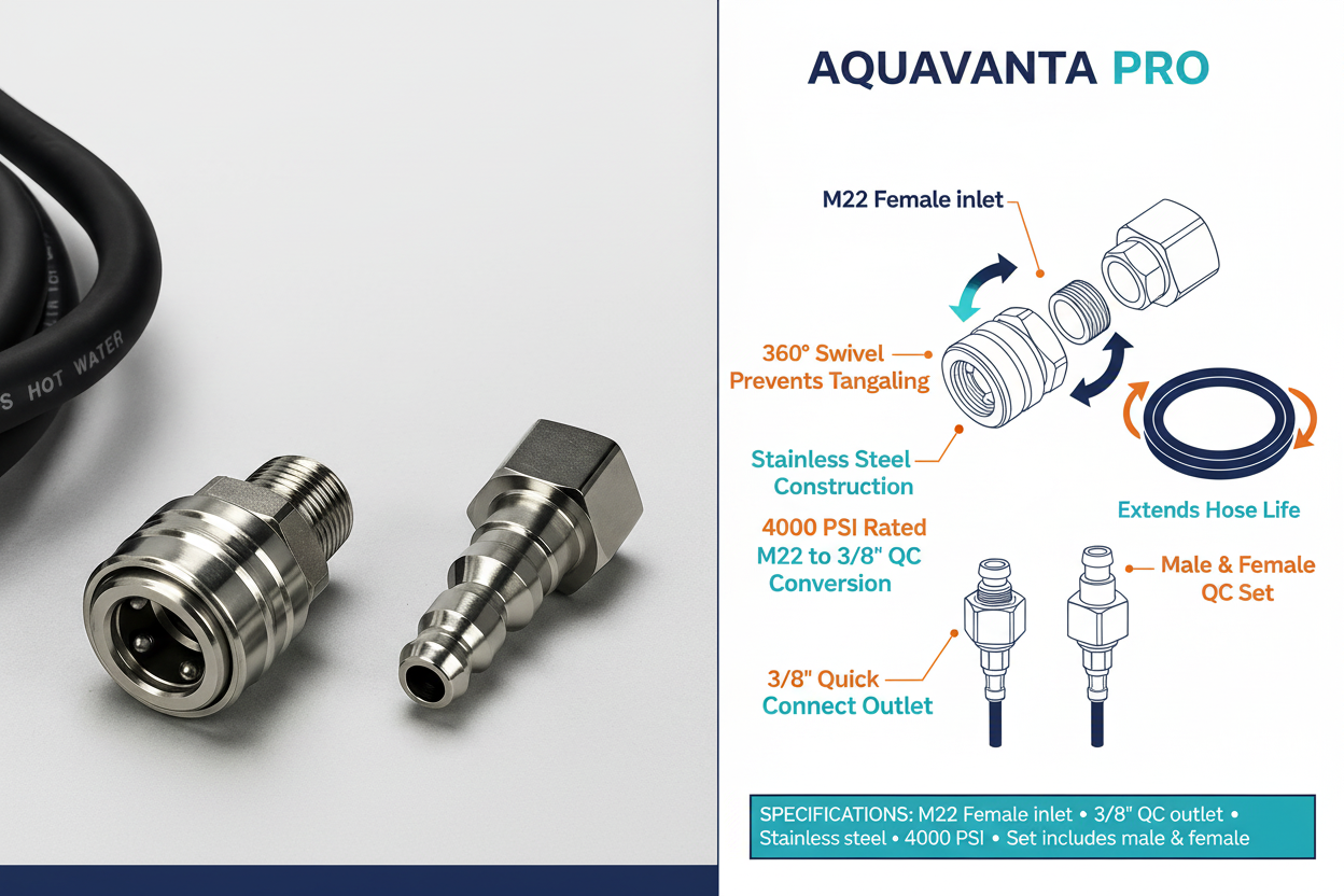 Stainless Swivel Adapter Diagram